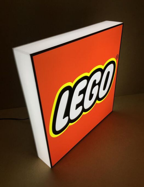 Enseigne publicitaire lumineuse Lego - collectors