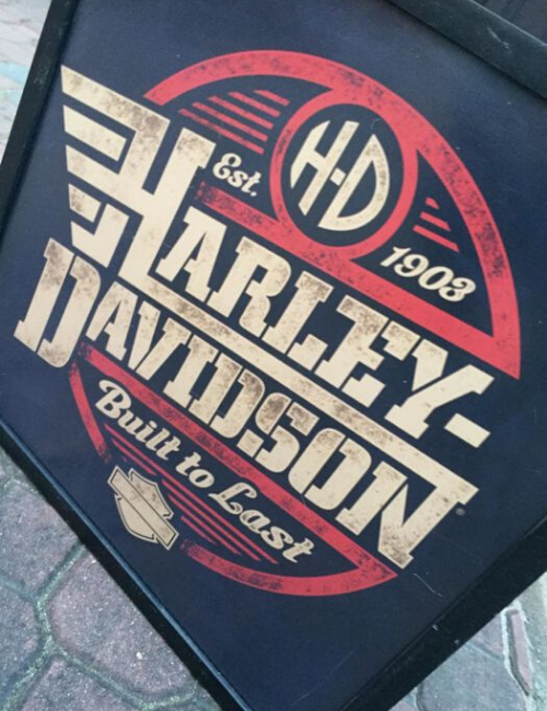 Enseigne publicitaire lumineuse Harley-Davidson
