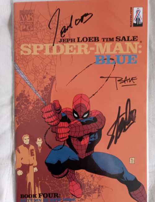 Marvel - Spiderman Blue signé par Stan Lee