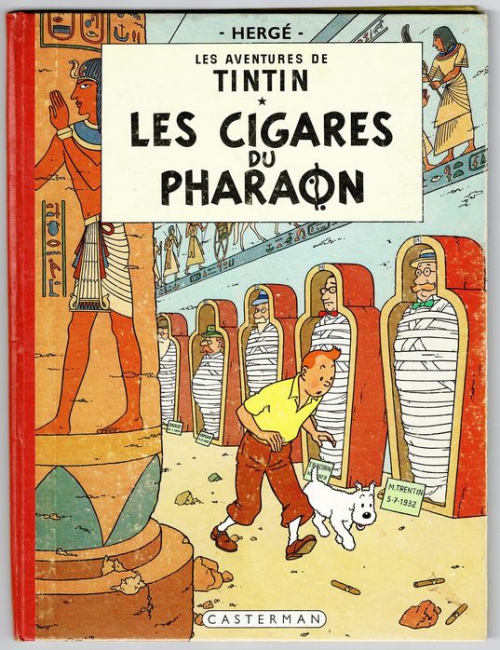 Tintin - Les cigares du Pharaon (B15 belge) - 1955