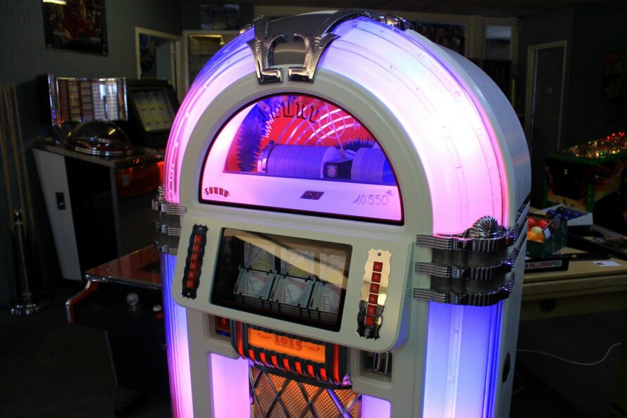 Juke box Sound Leisure Blanc laqué