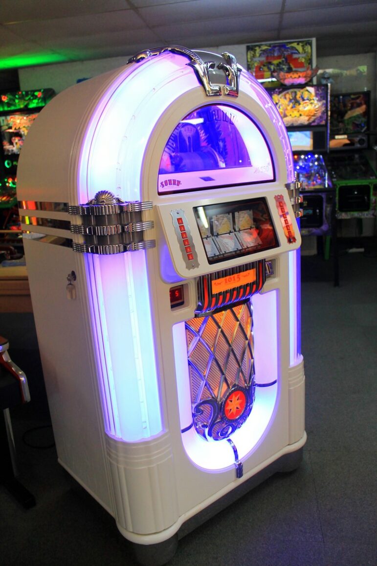 Juke box Sound Leisure Blanc laqué