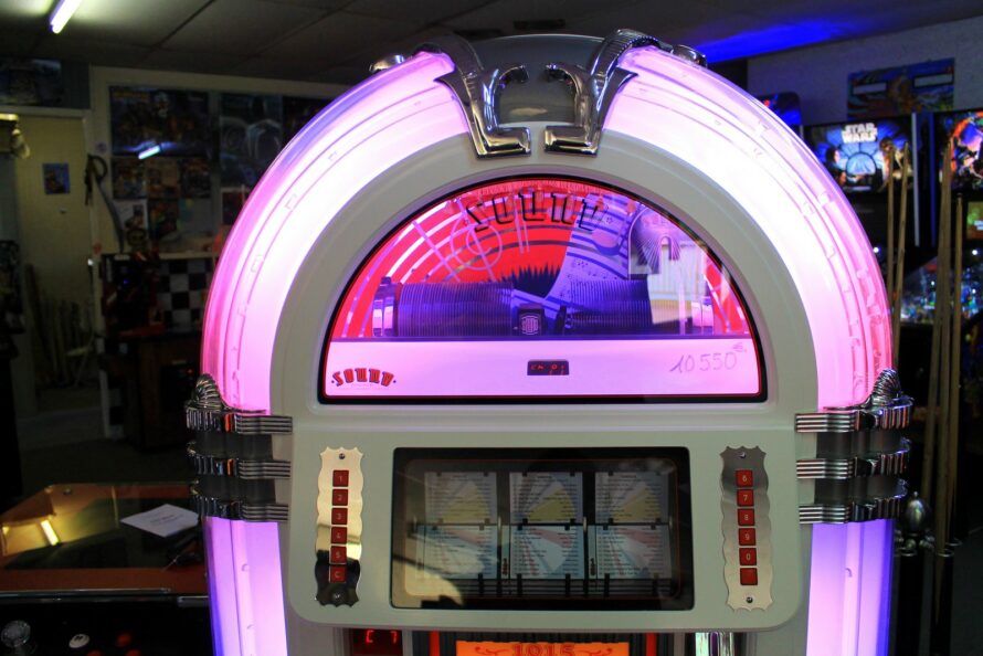 Juke box Sound Leisure Blanc laqué – Image 6
