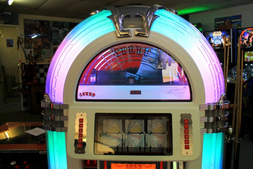 Juke box Sound Leisure Blanc laqué – Image 7