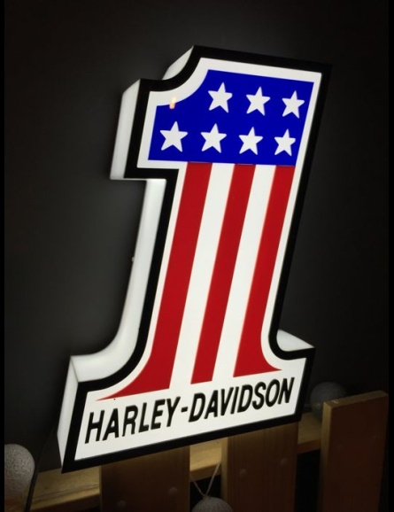 Enseigne lumineuse "One" Harley-Davidson