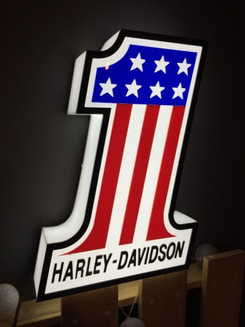 Enseigne lumineuse "One" Harley-Davidson