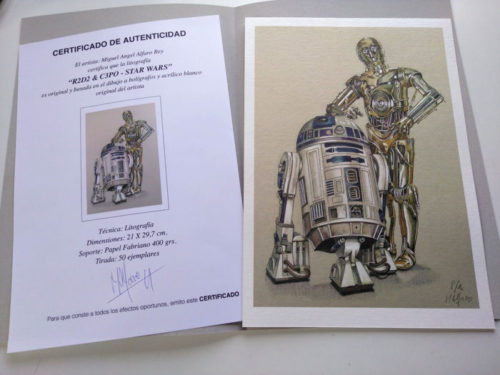 Star Wars - Lithographies numérotées - R2D2 et C3PO