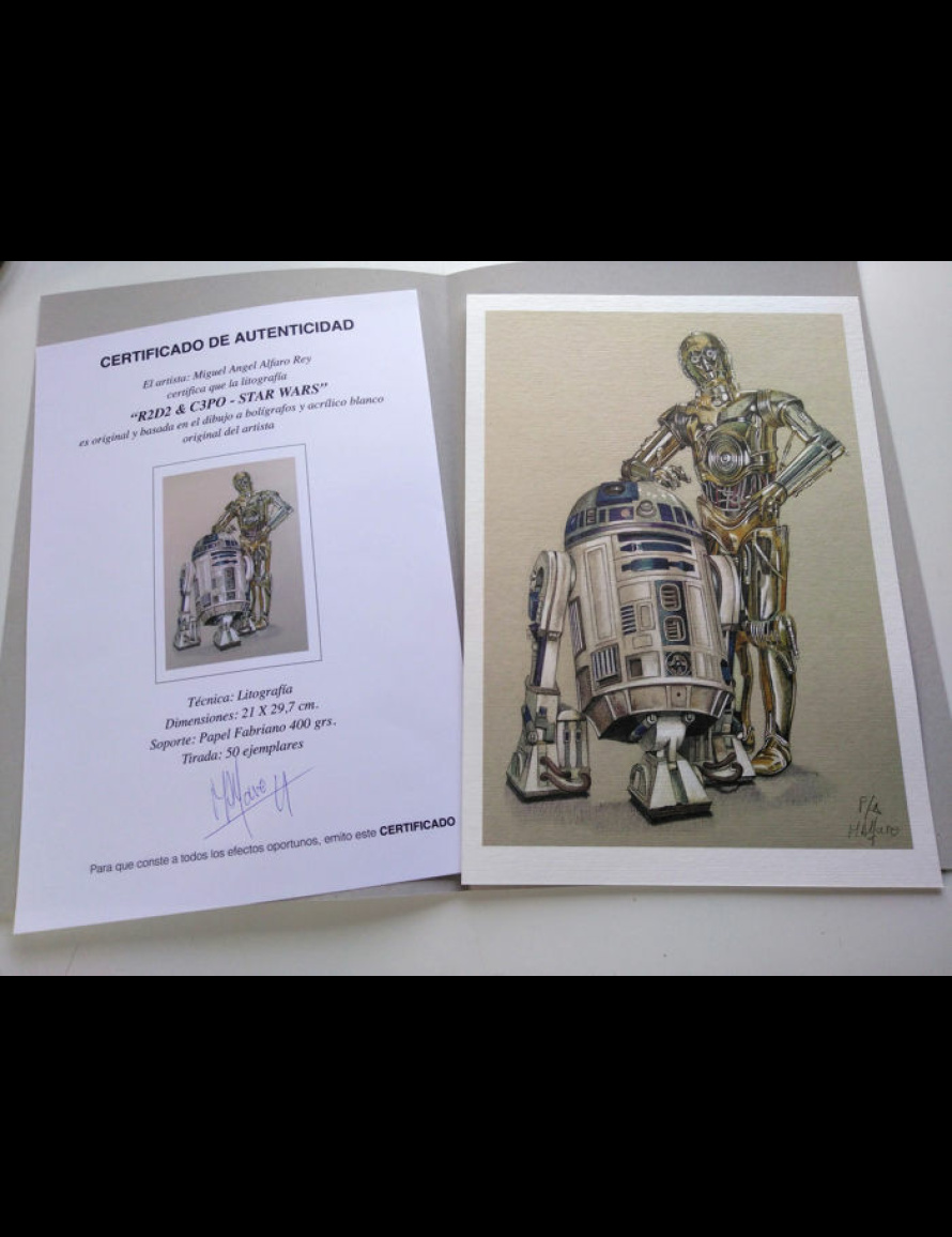 Star Wars - Lithographies numérotées - R2D2 et C3PO