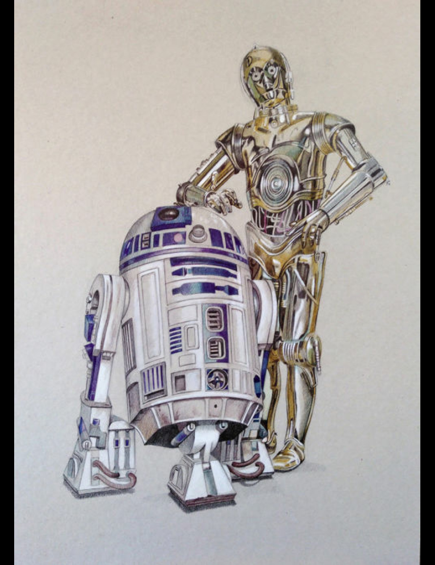 Star Wars - Lithographies numérotées - R2D2 et C3PO