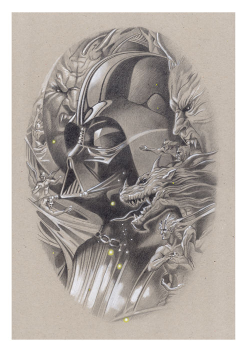 Star Wars - Lithographie numérotée - Vador in the Dark