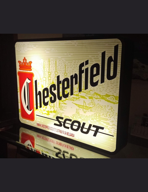 Enseigne publicitaire lumineuse Chesterfield - Collectors vintage rare