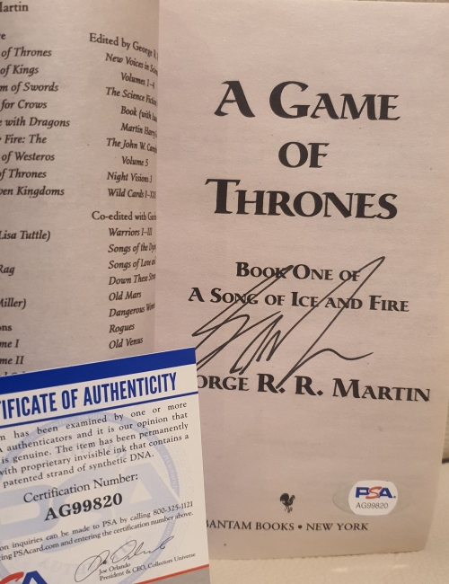 Game Of Thrones - signé par R.R.Martin