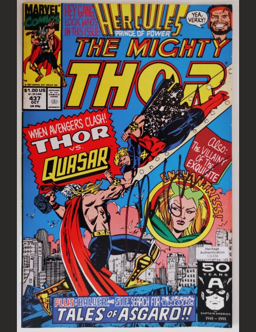 The Mighty Thor #437 - Signed by Chris Hemsworth