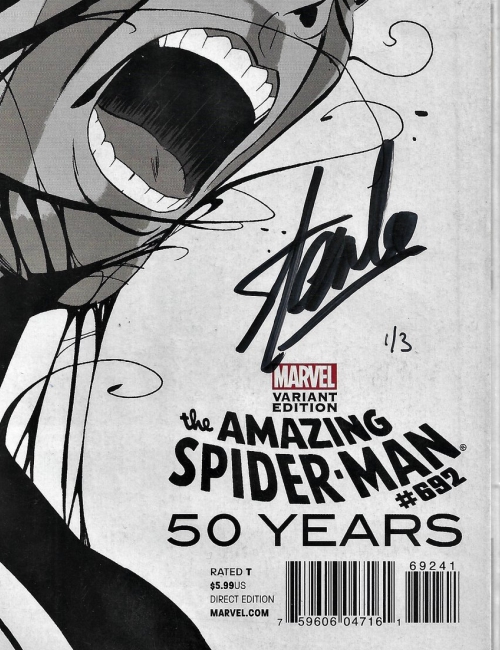 The Amazing Spider-Man #692- Signed by Stan Lee - Unique au monde