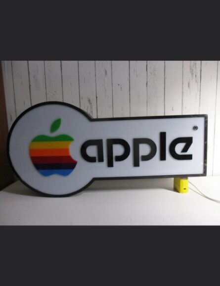 Enseigne publicitaire lumineuse Apple - Rare et officielle