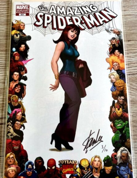 The Amazing Spider-Man #601 signé par Stan Lee - 10 numéros dans le monde