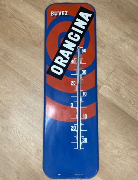 Thermomètre sérigraphié Orangina Villemot