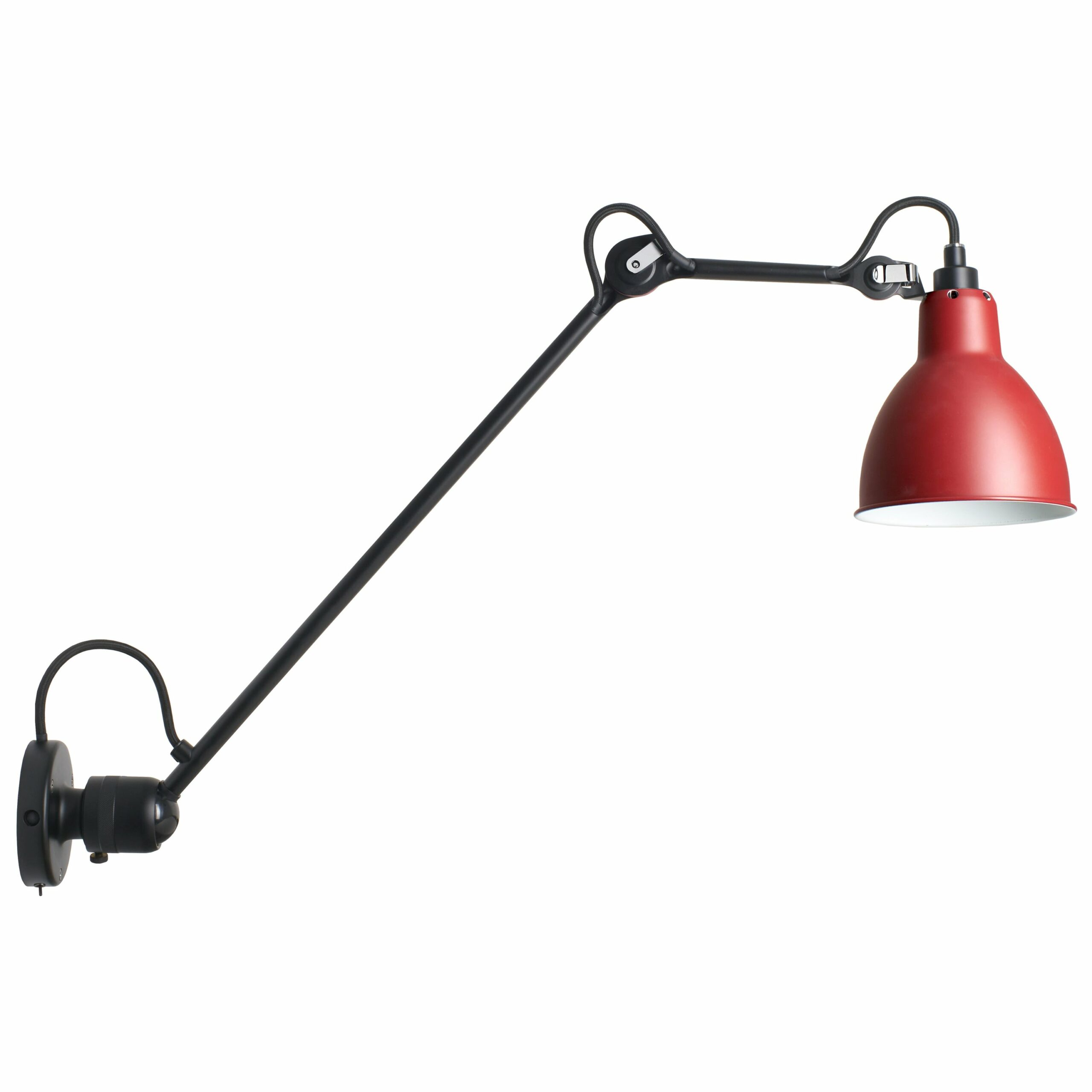 Applique-Lampe Gras - vintage - 304 L40 - Rouge