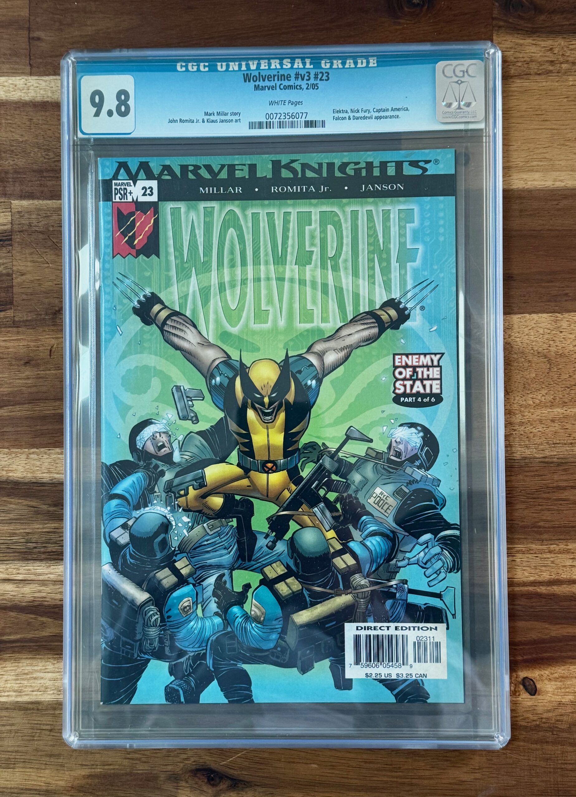 Wolverine v3 #23 - CGC 9.8 - Rare !