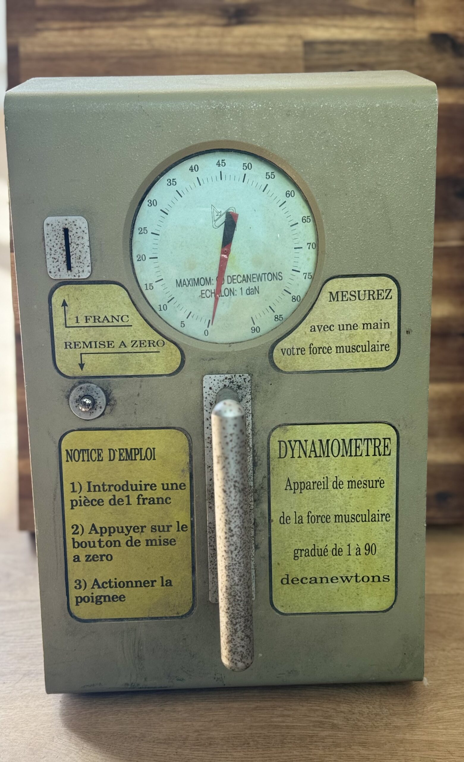 Rare - Dynamomètre - Jeu de bar - Appareil de mesure de la force musculaire